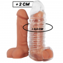 Extenseur de pénis creux transparent Virilxl modèle V11Gaine et extenseur de pénis