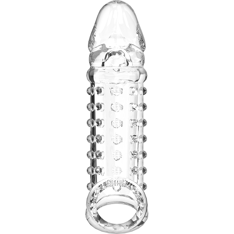 Extensor de pene transparente con dildo hueco realista v11
Funda y extensor de pene