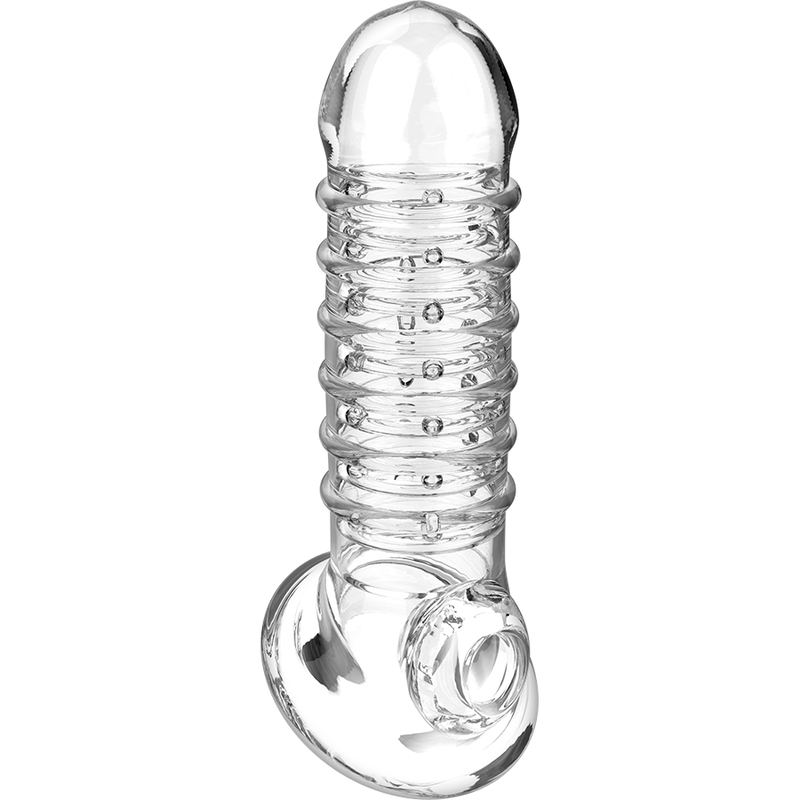 Modelo V15 do extensor de pênis oco transparente VirilxlBainha e extensor do pênis
