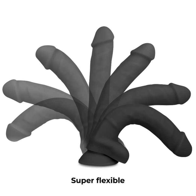 Dildo realista cock miller arnês plus densidade silicone articulável 24 centímetros de comprimento preto
Dildo realista