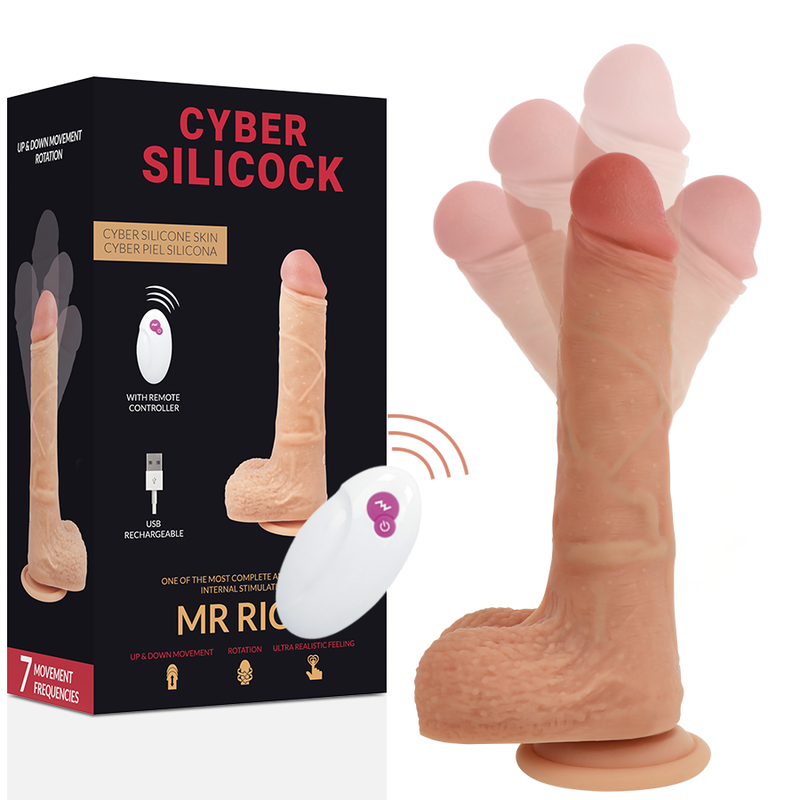 Realistic dildo mr. rick's remote controlled cyber silicosis 
Realistic Dildo