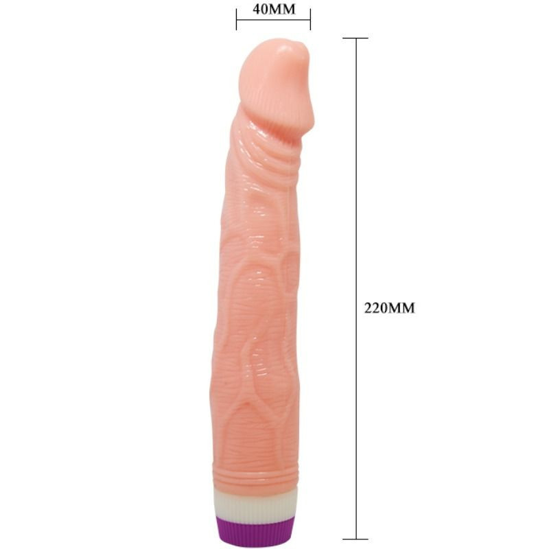Realistic dildo 22 cm flesh color vibrating 
Realistic Dildo