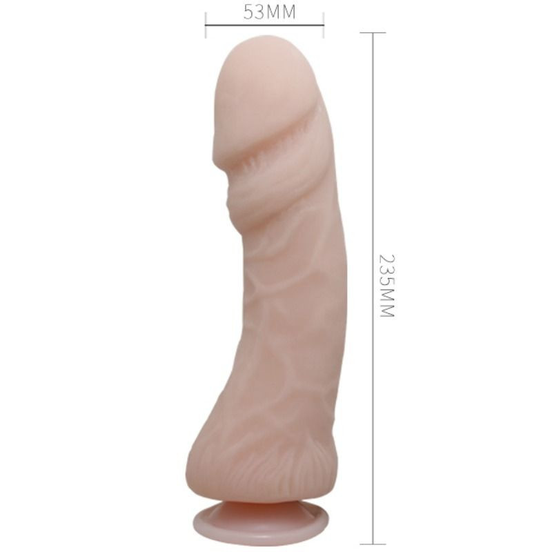 Realistic dildo the big vibrates on 23.5 cm flesh color Realistic Dildo