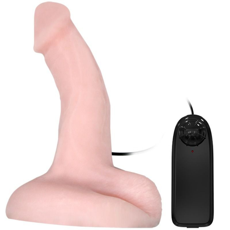 Consolador realístico vibrador con función giratoria Consoladores realistas