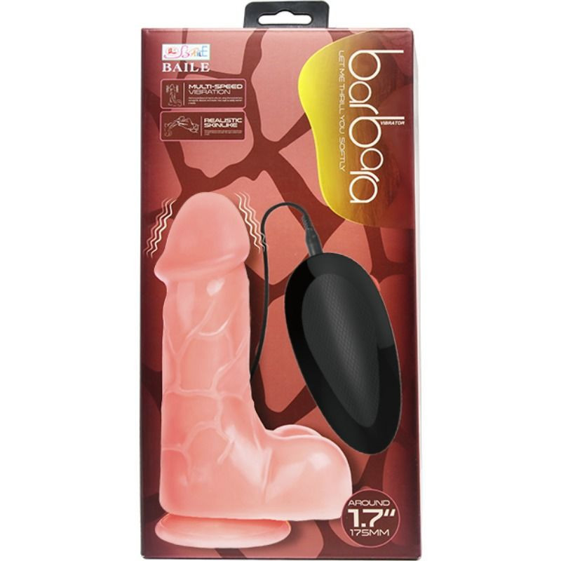 Gode réaliste barbara vibro chair 22 cmGode Réaliste et Godemichet