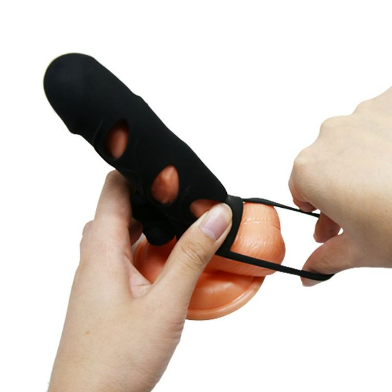 Pretty love vibrating silicone penis extender 14 cm
Sheath and extender of penis