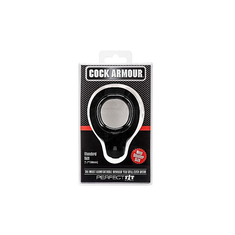 Perfectfit Black Armour Cockring in black colorCockrings & Penis Rings