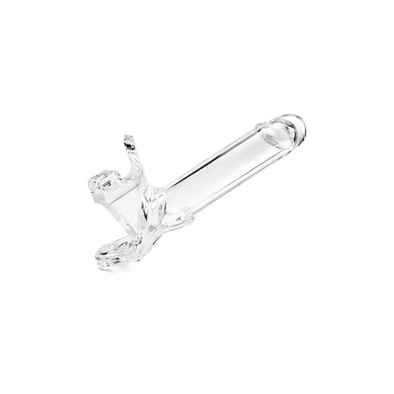 Penis extender transparent with testicle ring 15 cm
Sheath and extender of penis