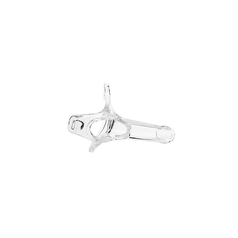 Penis extender transparent with testicle ring 15 cm
Sheath and extender of penis