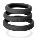Conjunto de plug anal de tres anillos con ajuste exacto de 3,5 cm-3,8 cm-4 cm 
Sextoys para Gays y Lesbianas