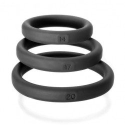 Anal plug set three rings xact fit 3.5cm-4cm-5cm 
Gay and Lesbian Sex Toys