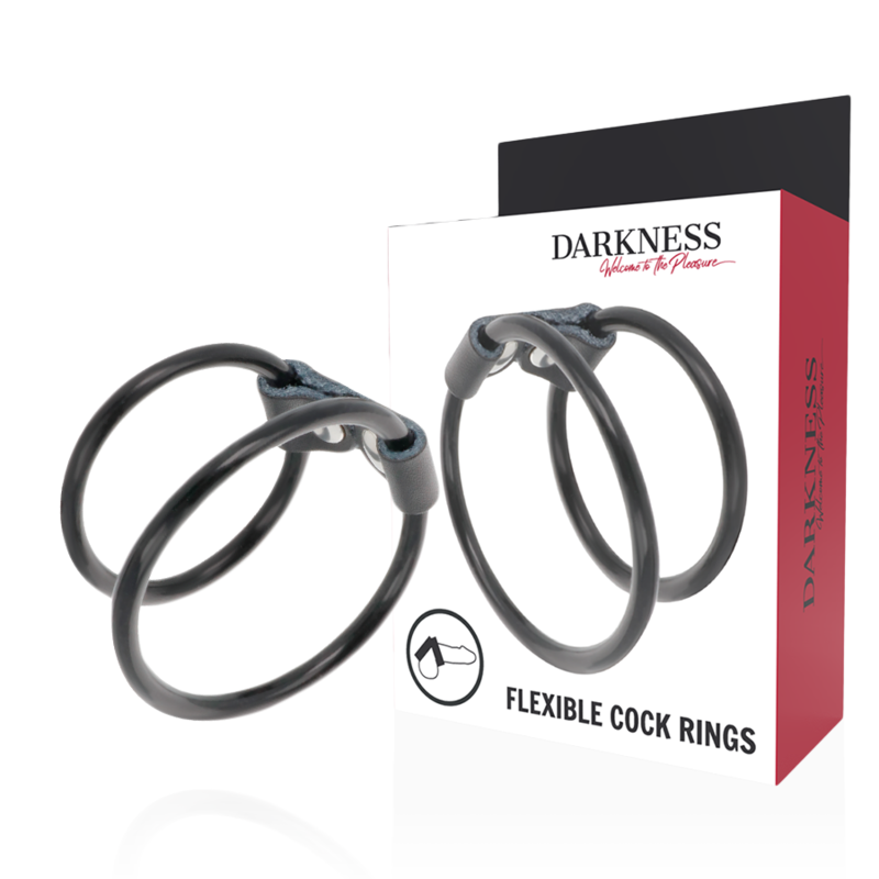 Cockring darkness double cuirCockring