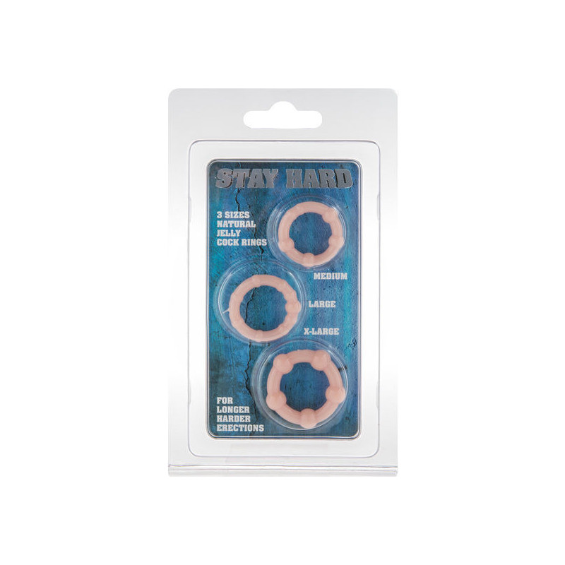 Cockring set of 3 rings Sevencreations Skin neutral colorCockrings & Penis Rings