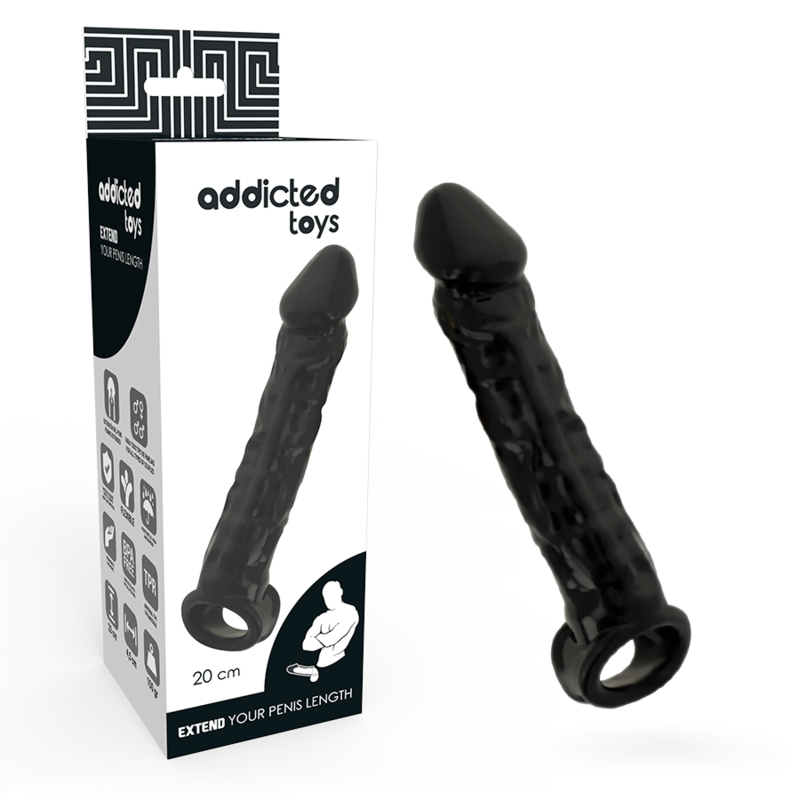 Extensor de pênis Addicted Toys Black
Bainha e extensor do pênis