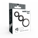 Vibrador conejo rosa con 10 modos.Cockrings y anillos de pene
