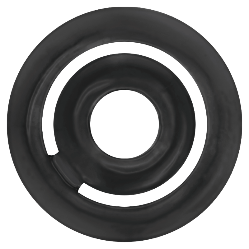 Anillo doble para el pene Potenz C-Ring Set color negroCockrings y anillos de pene