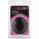 Calex Tri-Rings cockring set of 3 rings in black colorCockrings & Penis Rings