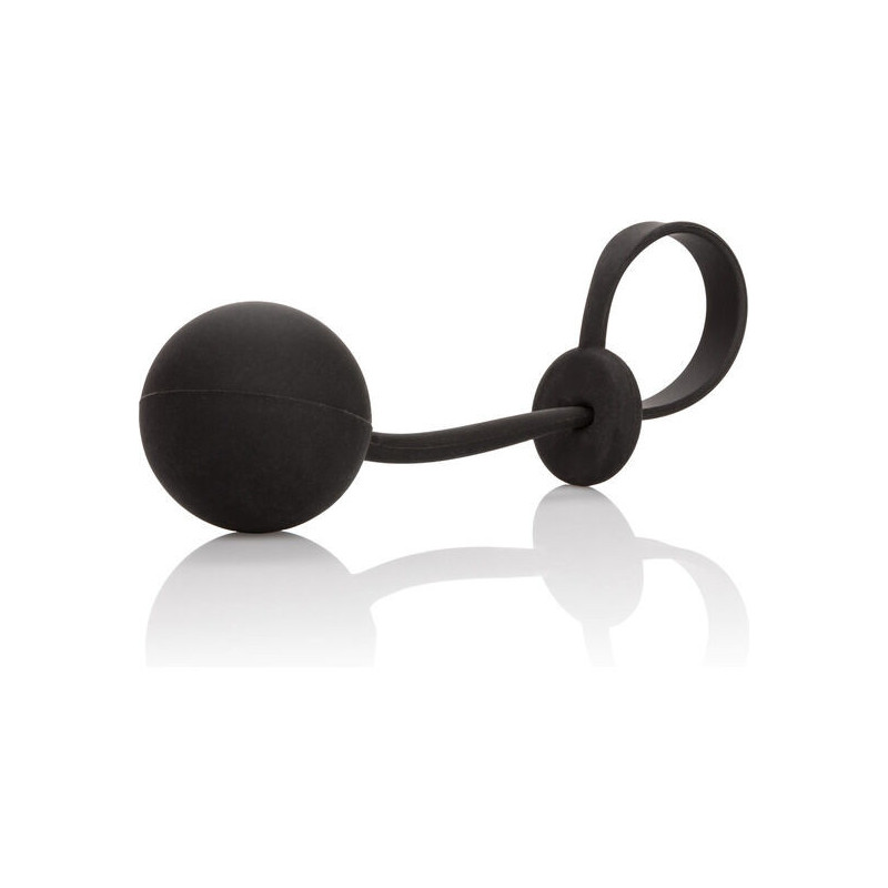 Calex Weighted cockring with weight in blackCockrings & Penis Rings