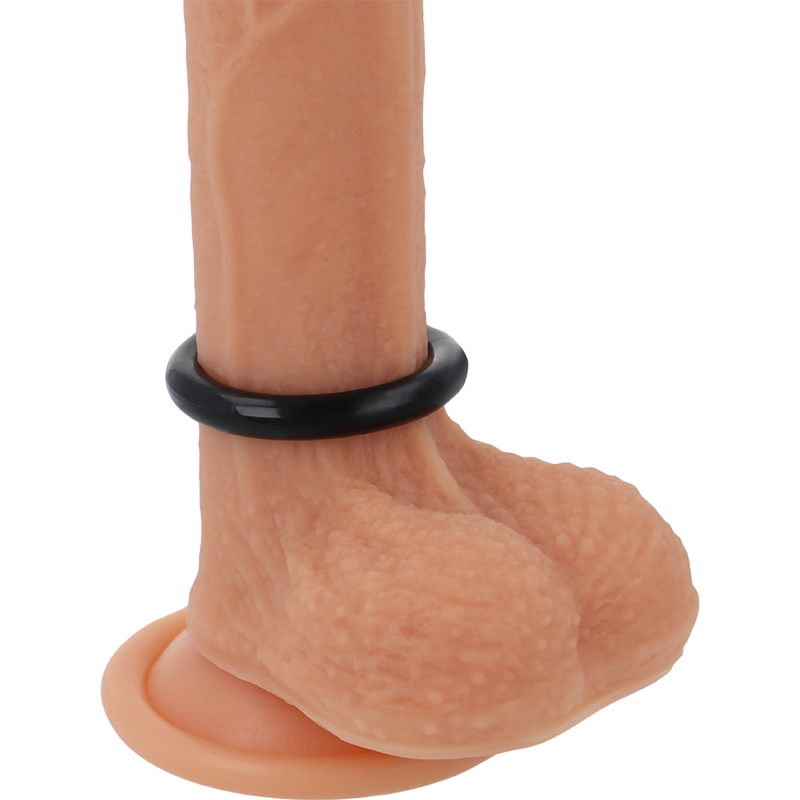 Schwarzer Cockring mit einem Durchmesser von 3,5 Zentimetern
Penisringe