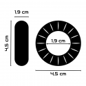 Anel de galo preto super-flexível de 4,5 cm
Argolas para Pênis e Anéis Penianos