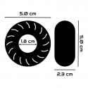 5 cm di cockring nero superflessibile
Cockrings e Anelli del Pene