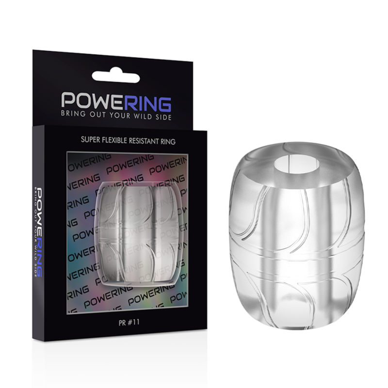 Cockring Powering Super Flexible de cor transparente de 5 cm modelo PR11Argolas para Pênis e Anéis Penianos