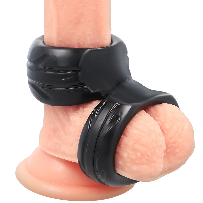 Super-flexible, hard-wearing black double cockring
Cockrings & Penis Rings