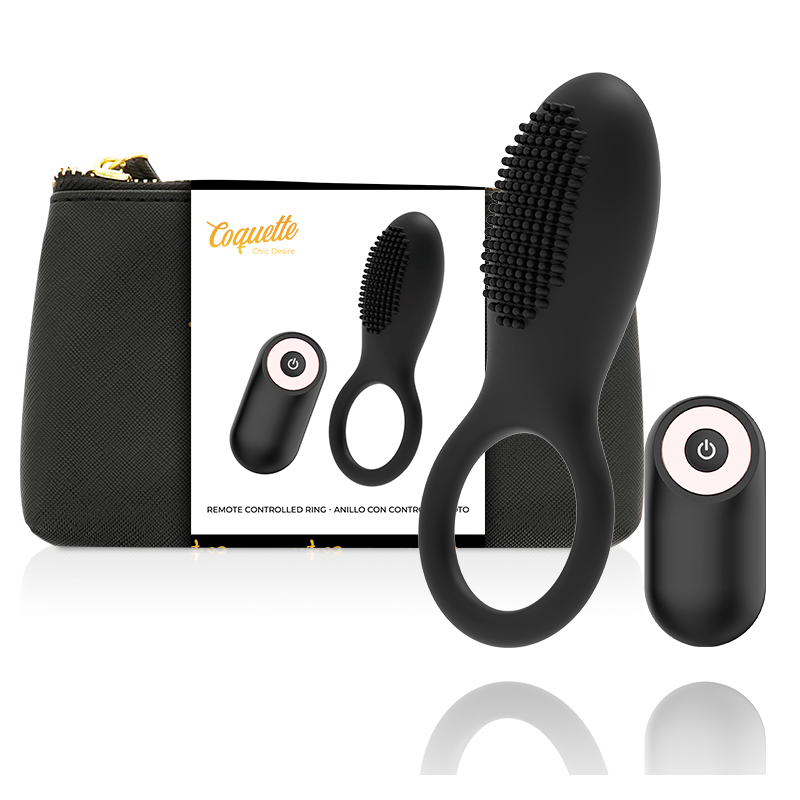 Connected sextoy cockring coquette rechargeable black/gold
Connected Vibrators