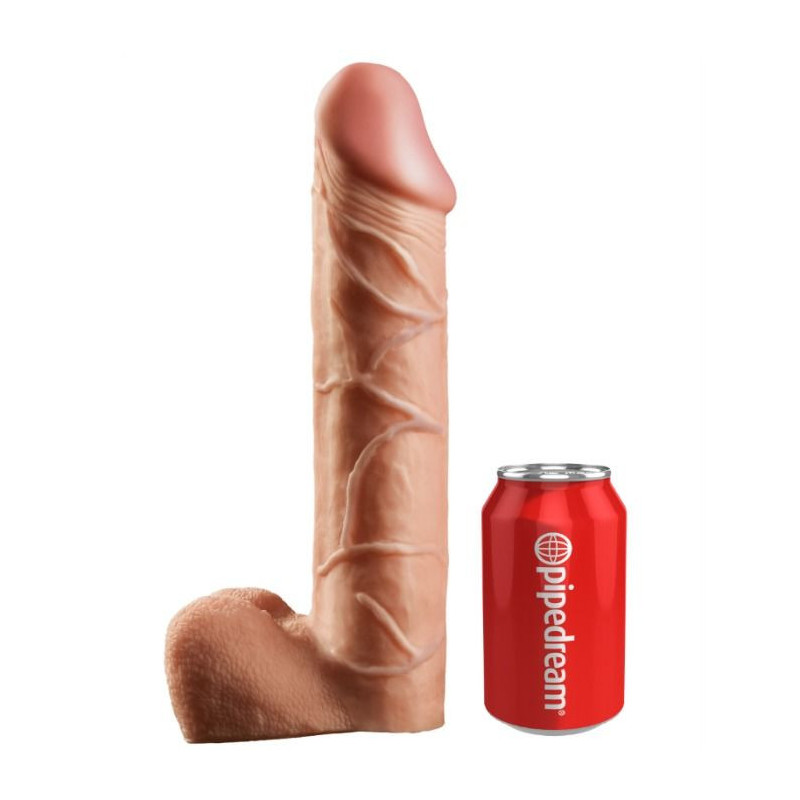 Penis extender with king cock hollow dildo belt 30.5 cm natural
Sheath and extender of penis