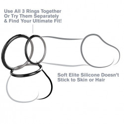 Cockring fantasy c-ringz in silicone set di 3 anelli
Cockrings e Anelli del Pene