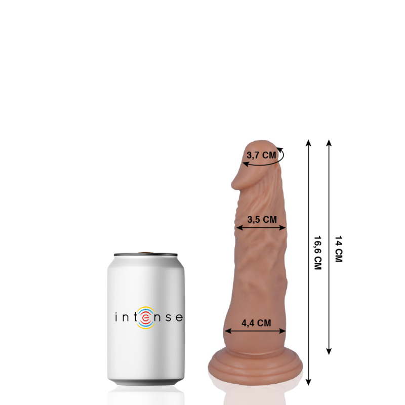 Dildo realistico mr intense sei genitali 16 cmDildo realistico