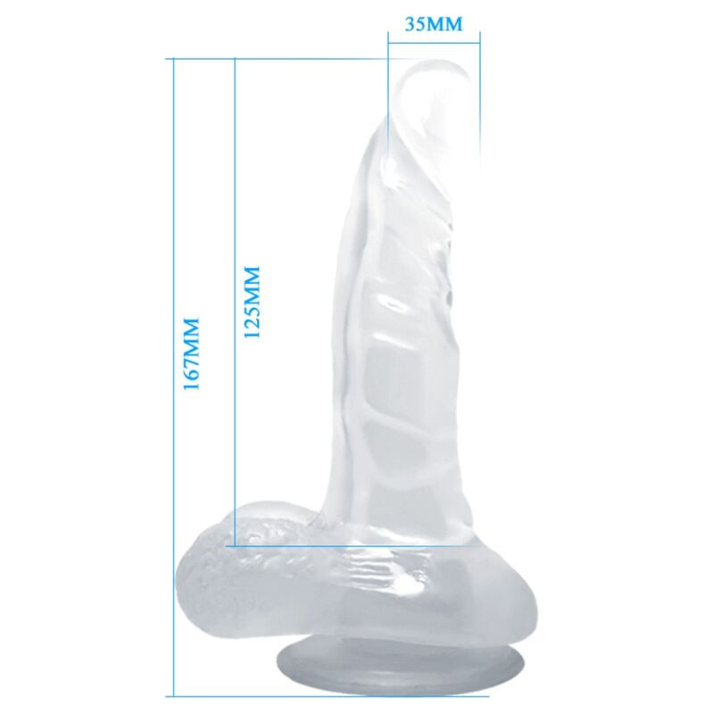 Vibratore punto g dildo realistico con testicoli e ventosa 16,7 cm 
Stimolatori del Punto G