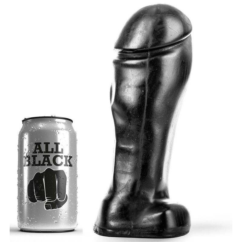 Realistic dildo all black 22cm dingRealistic Dildo