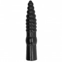 Giant ribbed anal dildo All Black in black color 33 cm
Dildo and Anal Plug