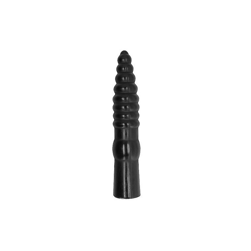 Riesiger gerippter Anal-Dildo All Black in Schwarz 33 cm
Analplugs