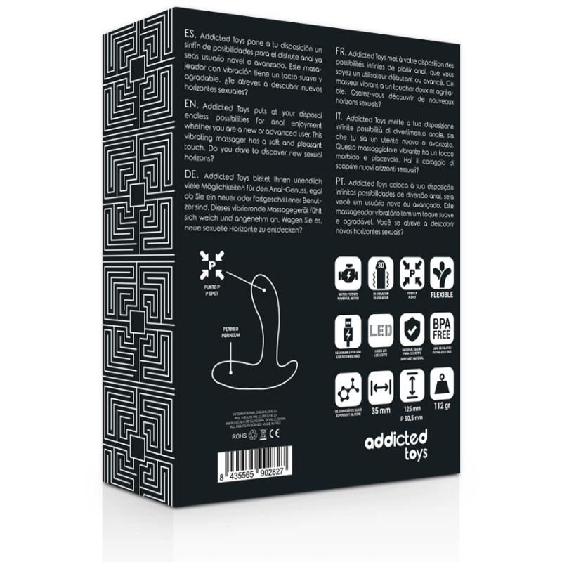 Analplug addictive vibrierend schwarz mit tinte
Sexspielzeug für Schwule und Lesben