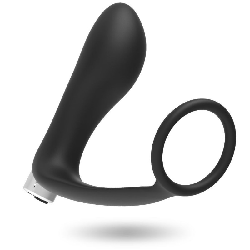 Plug anal vibrant prostatique Addicted Toys rechargeable couleur noirPlug Anal