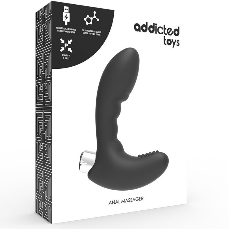 Plug anal vibrant pour homme Addictive Toys Model 4 noir rechargeablePlug Anal