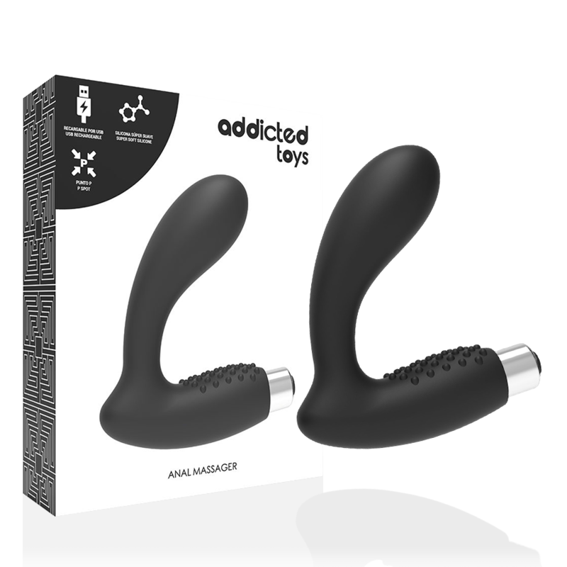 Toy anal plug vibrating prostatic black refillable
Dildo and Anal Plug