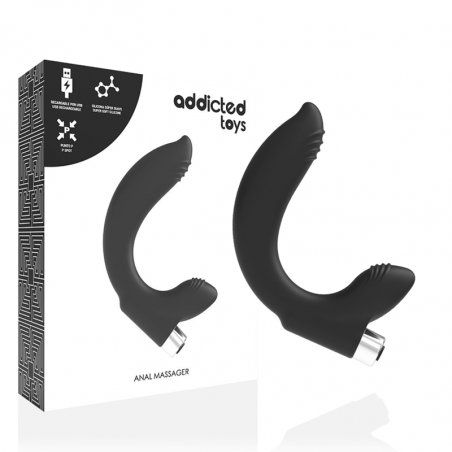 Addictive anal plug vibrating black prostate Gay and Lesbian Sex Toys