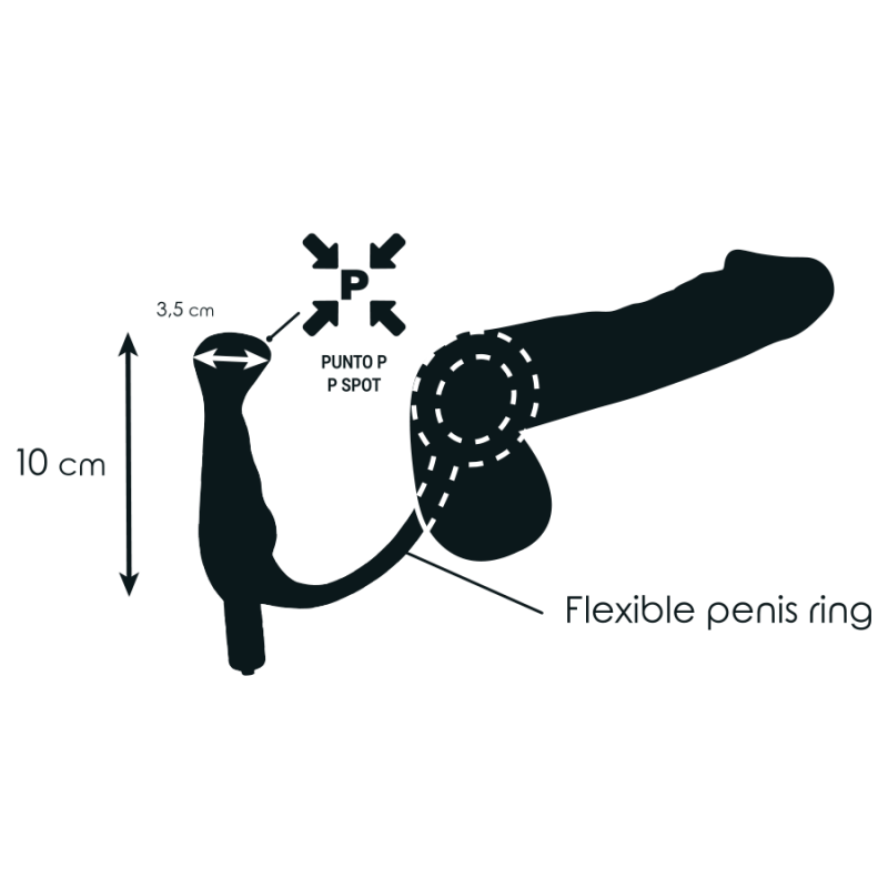 Analplug Prostata vibrierend schwarz 10cm
Analplugs
