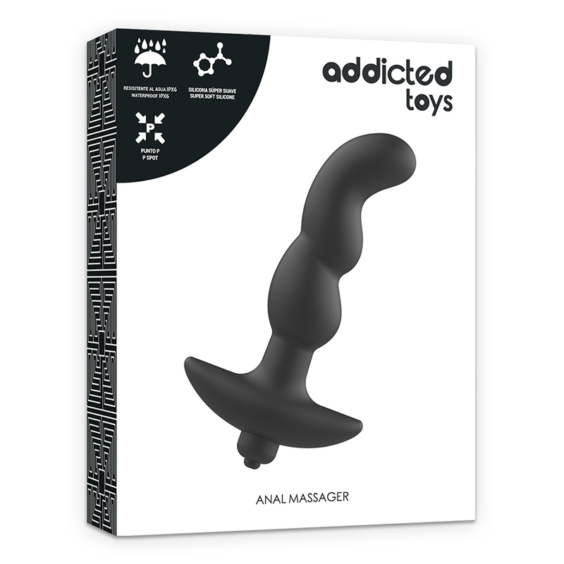 Plug anal vibrant torsadé noir addicted toysSextoys Gays et Lesbiennes