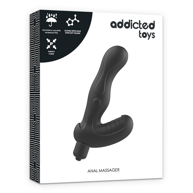 Negro vibrador plug anal estimulador de próstata juguetes adictos 
Sextoys para Gays y Lesbianas