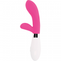 Vibrador rabbit Glossy Jackson Pink de cor rosaVibradores de Coelho