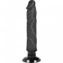 Dildo vibrante realistico basecock 21 20 cm in neroDildo realistico