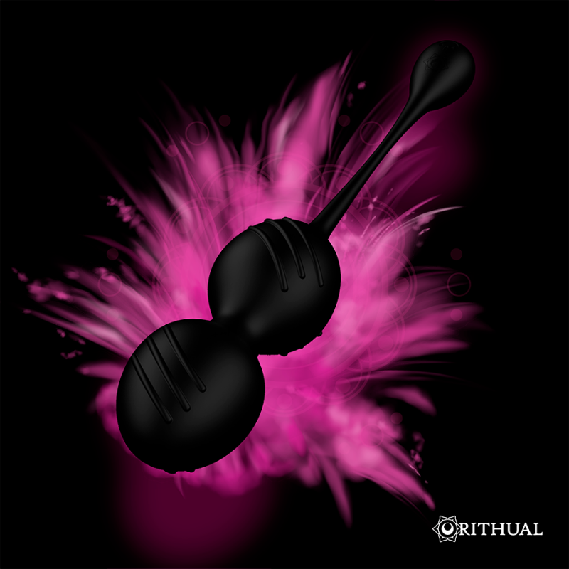 Black refillable kegel geisha balls from rithual nisha
Geisha Balls