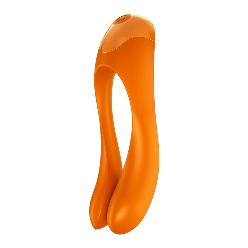 Vibrador de clitóris com dedo laranja 
Estimuladores Clitoriais