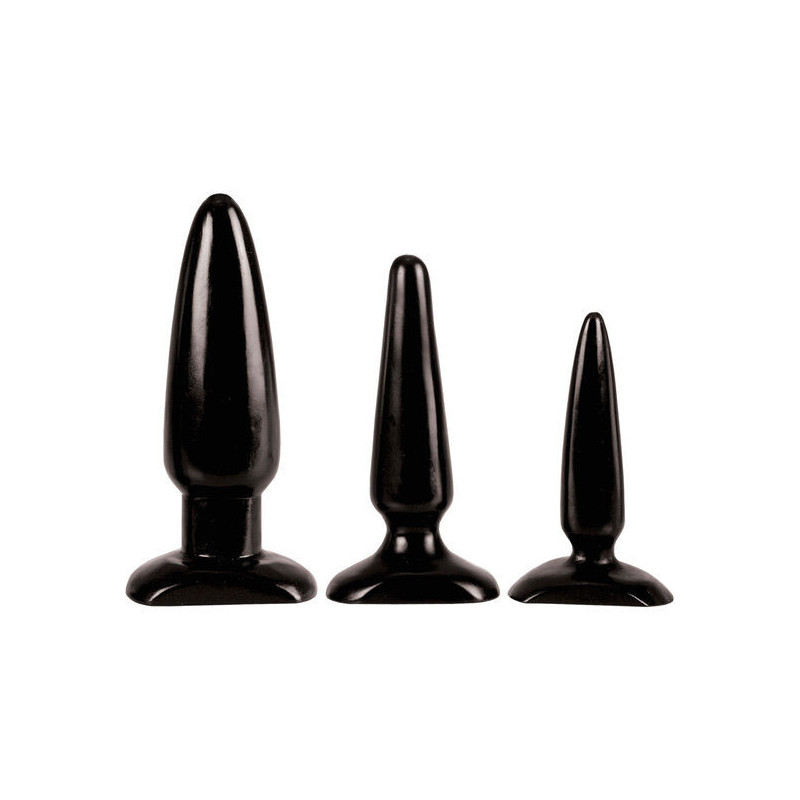 Plug anal colt set 3 treino analBrinquedos Sexuais para Gays e Lésbicas