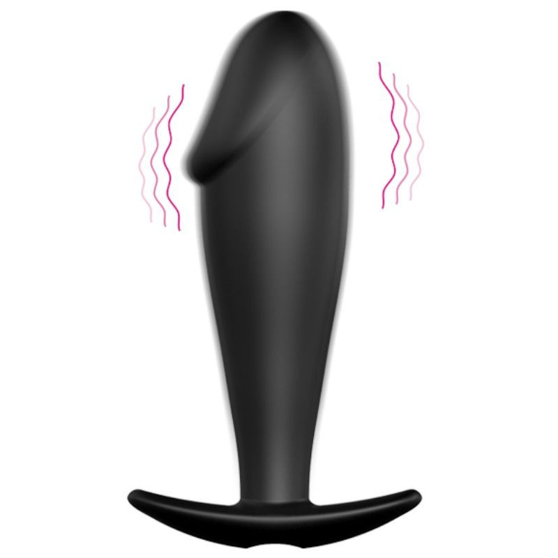 Plug anal en silicone forme pénis 12 modes de vibrationPlug Anal