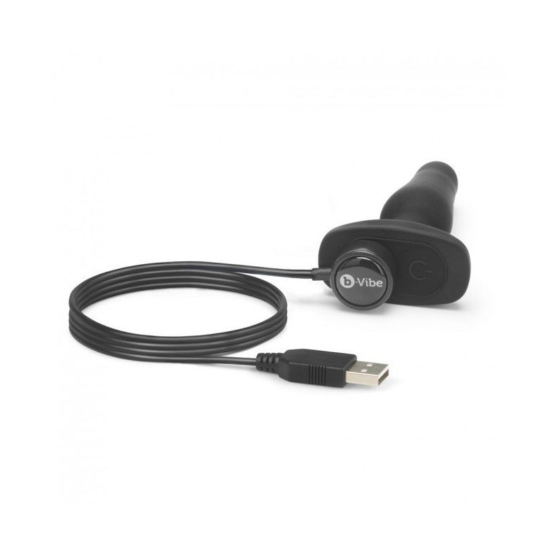 Plug anal vibratório preto com controlo remoto
Dildo e Plug Anal